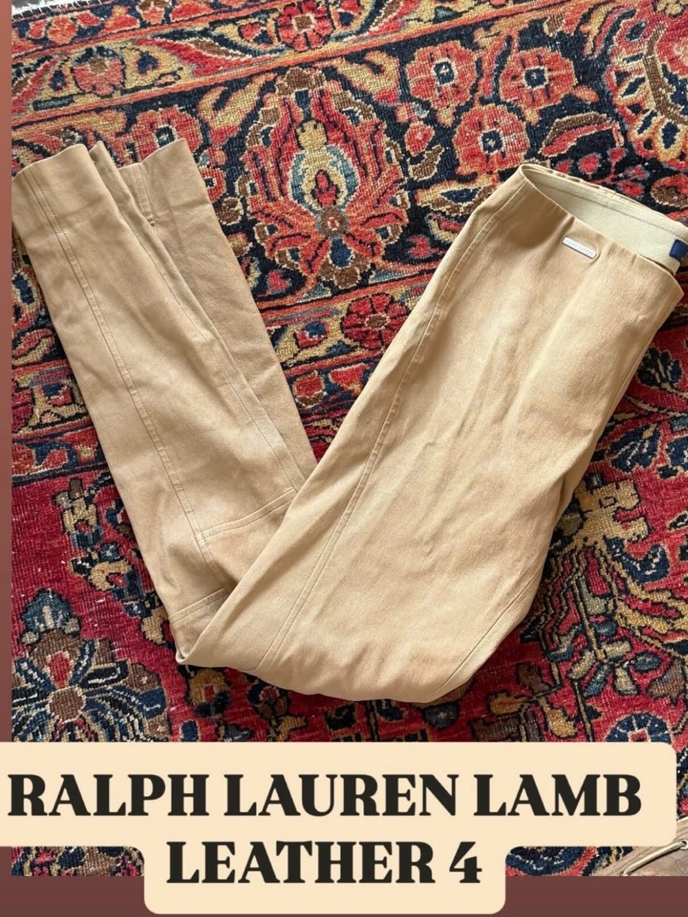 Ralph Lauren Slim lamb Pants in beige